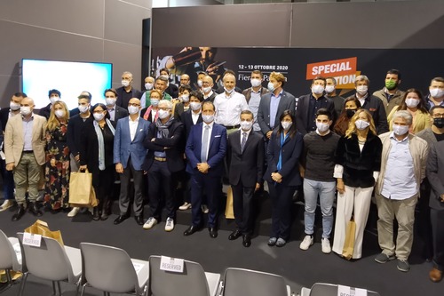 Foto di gruppo per i ristoranti veneti premiati