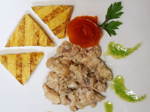 Baccalà di trota alla vicentina Baccalà di trota alla vicentina