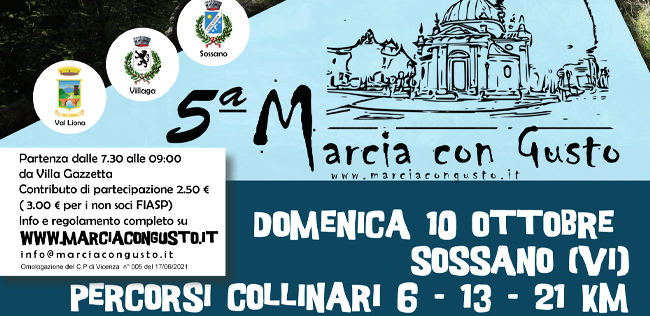 5° MARCIA CON GUSTO SOSSANO