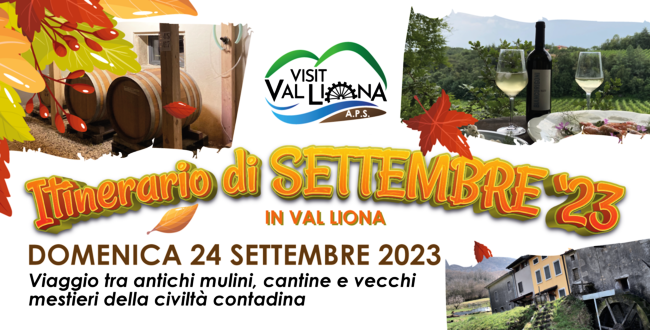 ITINERARIO DI SETTEMBRE '23 IN VAL LIONA