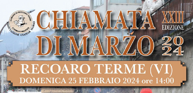 LA CHIAMATA DI MARZO DI RECOARO TERME