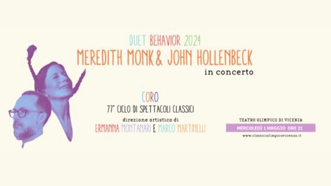 MEREDITH MONK & JOHN HOLLENBECK "DUET BEHAVIOR 2024"