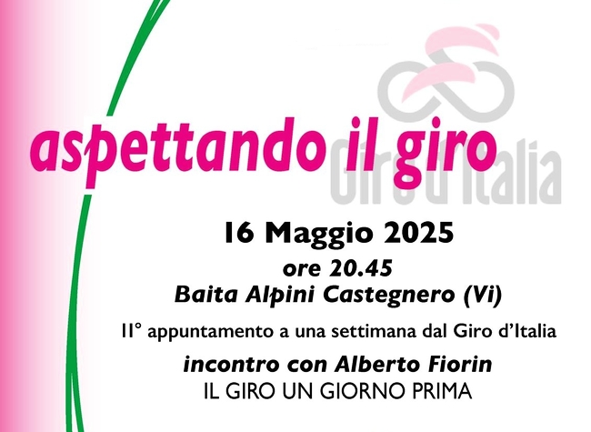 "ASPETTANDO IL GIRO" INCONTRO CON L'AUTORE ALBERTO FIORIN